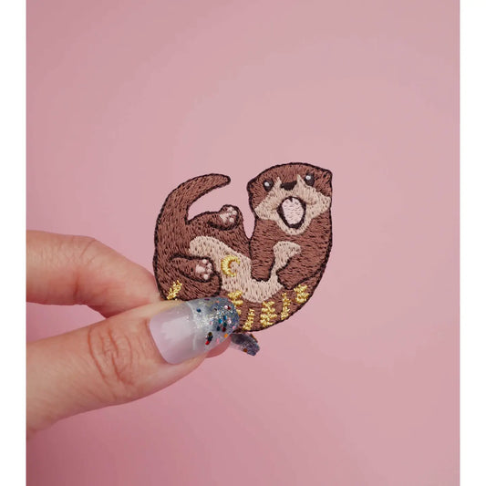 Otter Iron on Patch
