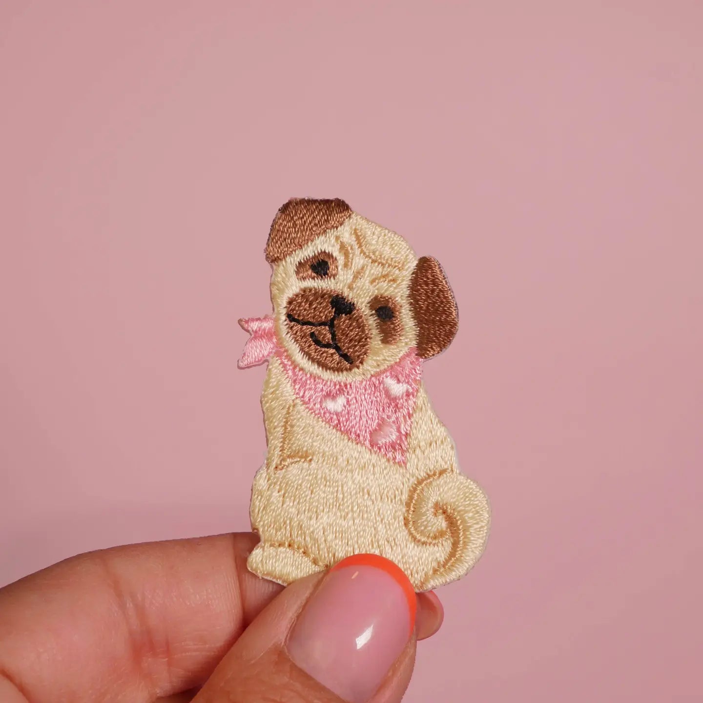 Pug Iron On Patch