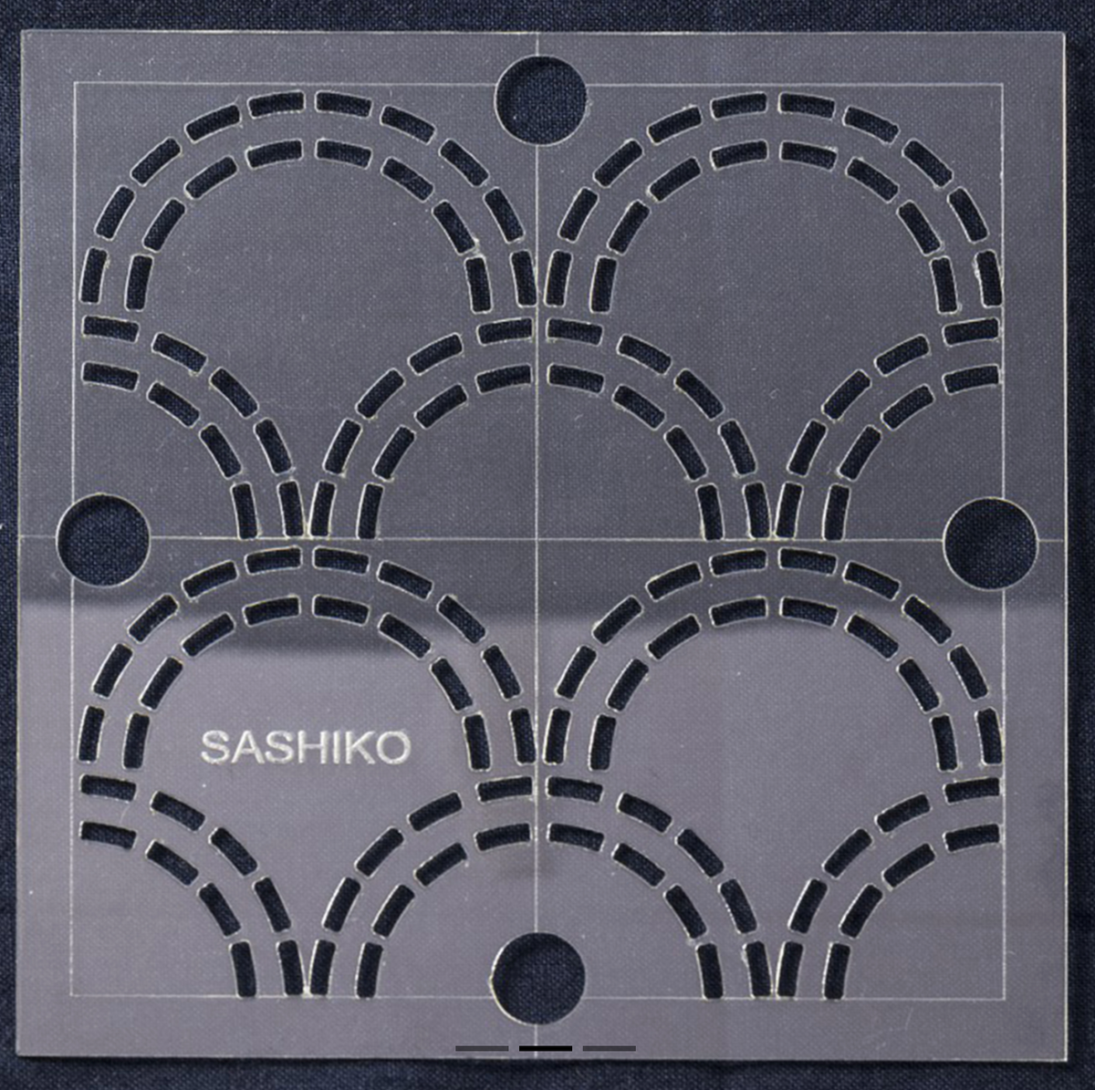 Waves Seigaiha Sashiko Stencil by SewEasy 4"