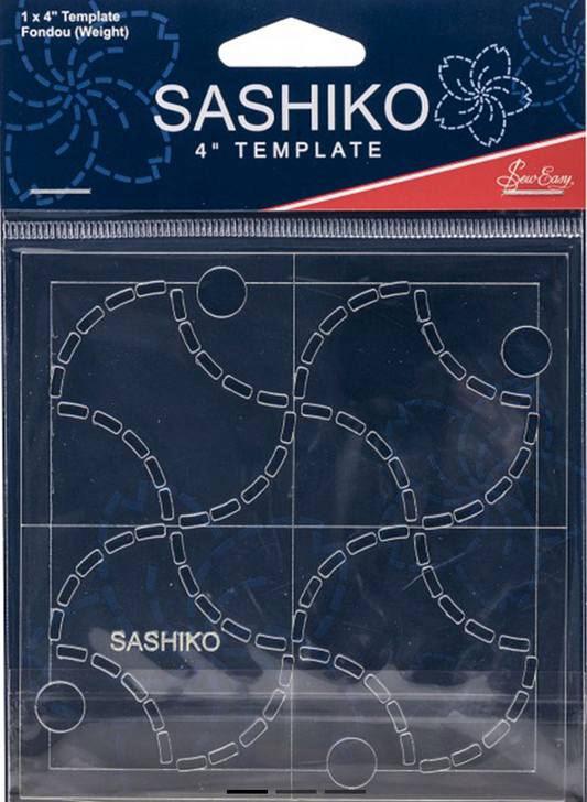 Fondou (Weights) Sashiko Stencil by SewEasy 4"