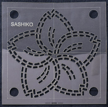 Cherry Blossom Sashiko Stencil by SewEasy 4"