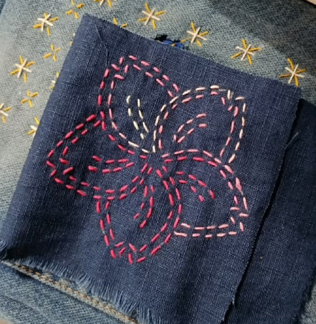 Cherry Blossom Sashiko Stencil by SewEasy 4"