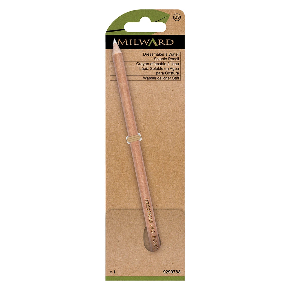 Milward dressmaker's water-soluble pencil in packaging on a white background