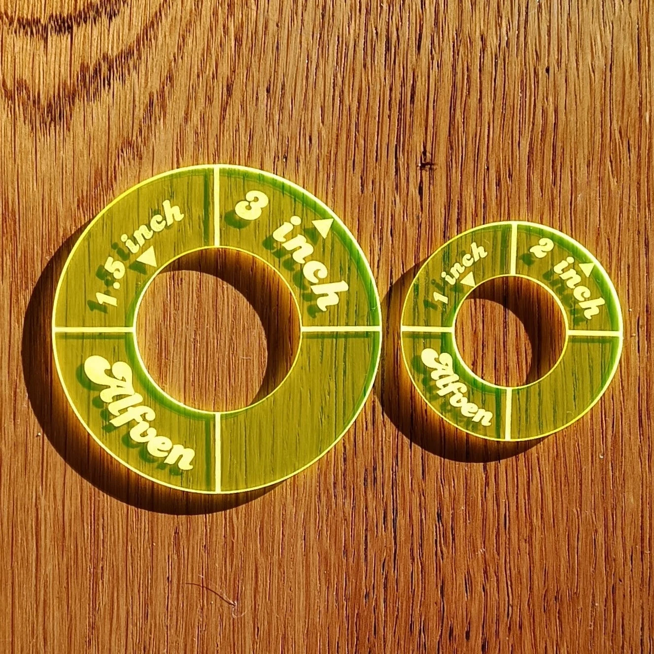 Two Circular Yellow Stencils