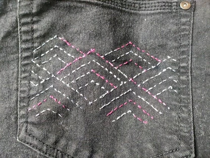 Sashiko | Visible Mending | Washable Transfers | Removable Mending Transfers