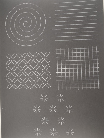 Reuseable Mending Stencils, Sashiko Templates, Visible Mendings