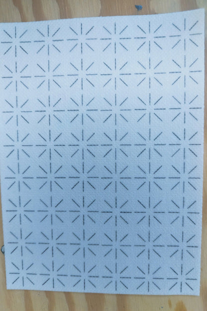 Sashiko Transfers | Removable Visible Mending Transfers | Washable Transfers
