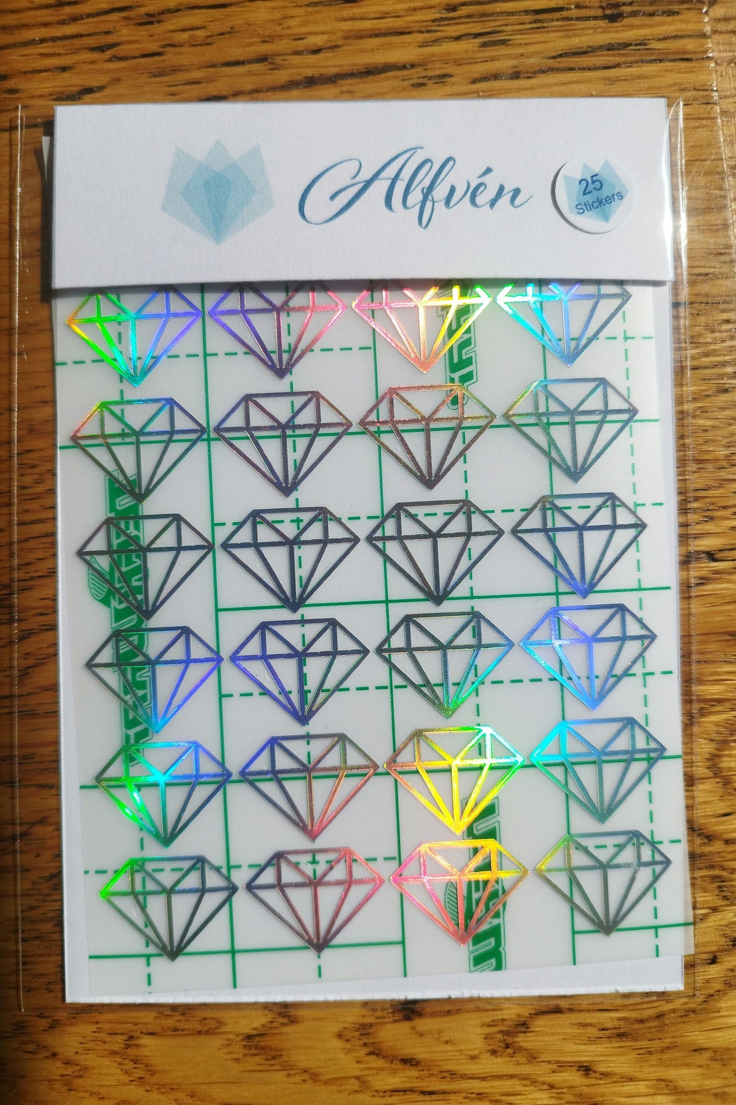 Diamond Stickers Holographic or Gold