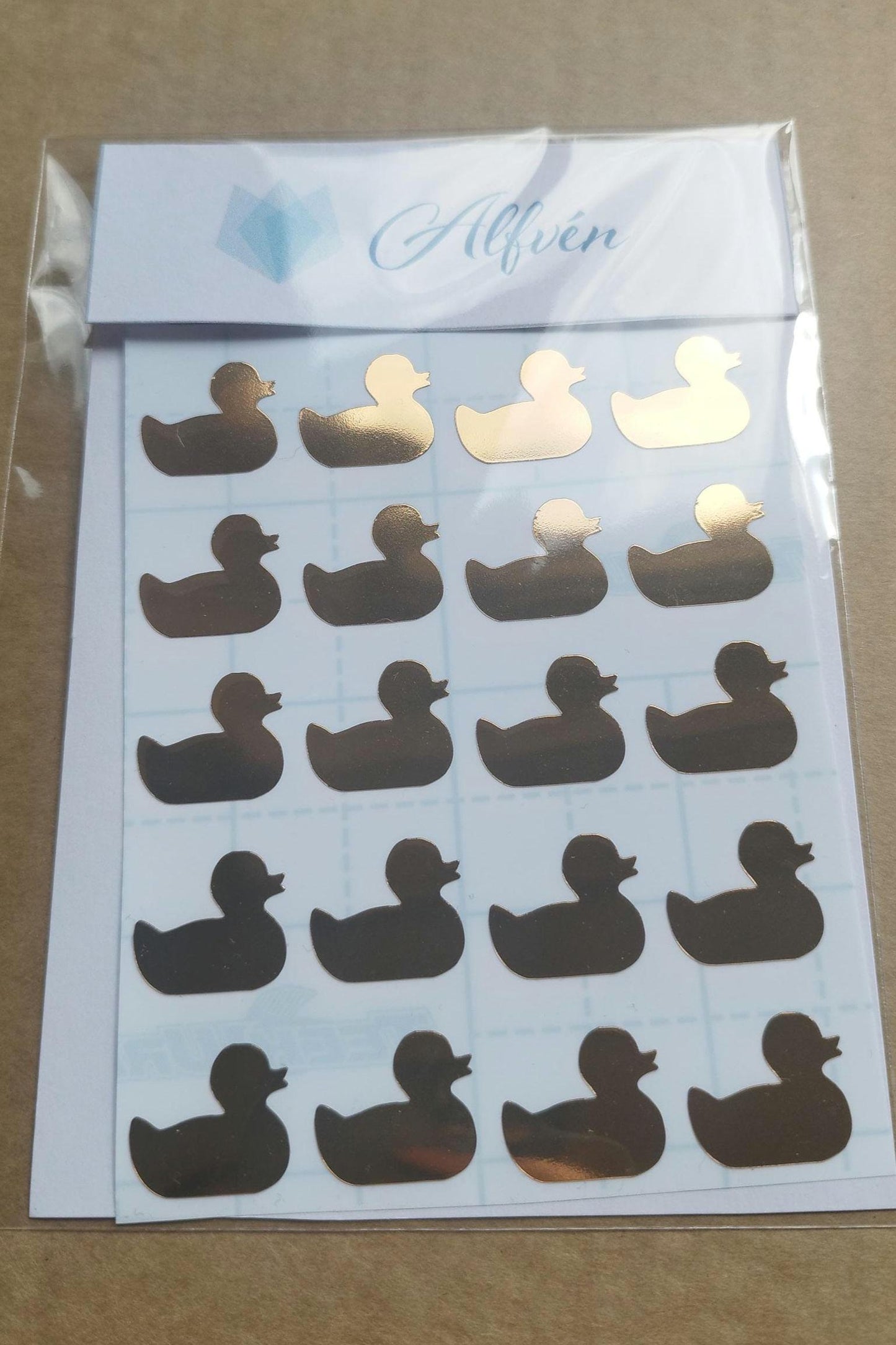 Golden Rubber Duck Stickers