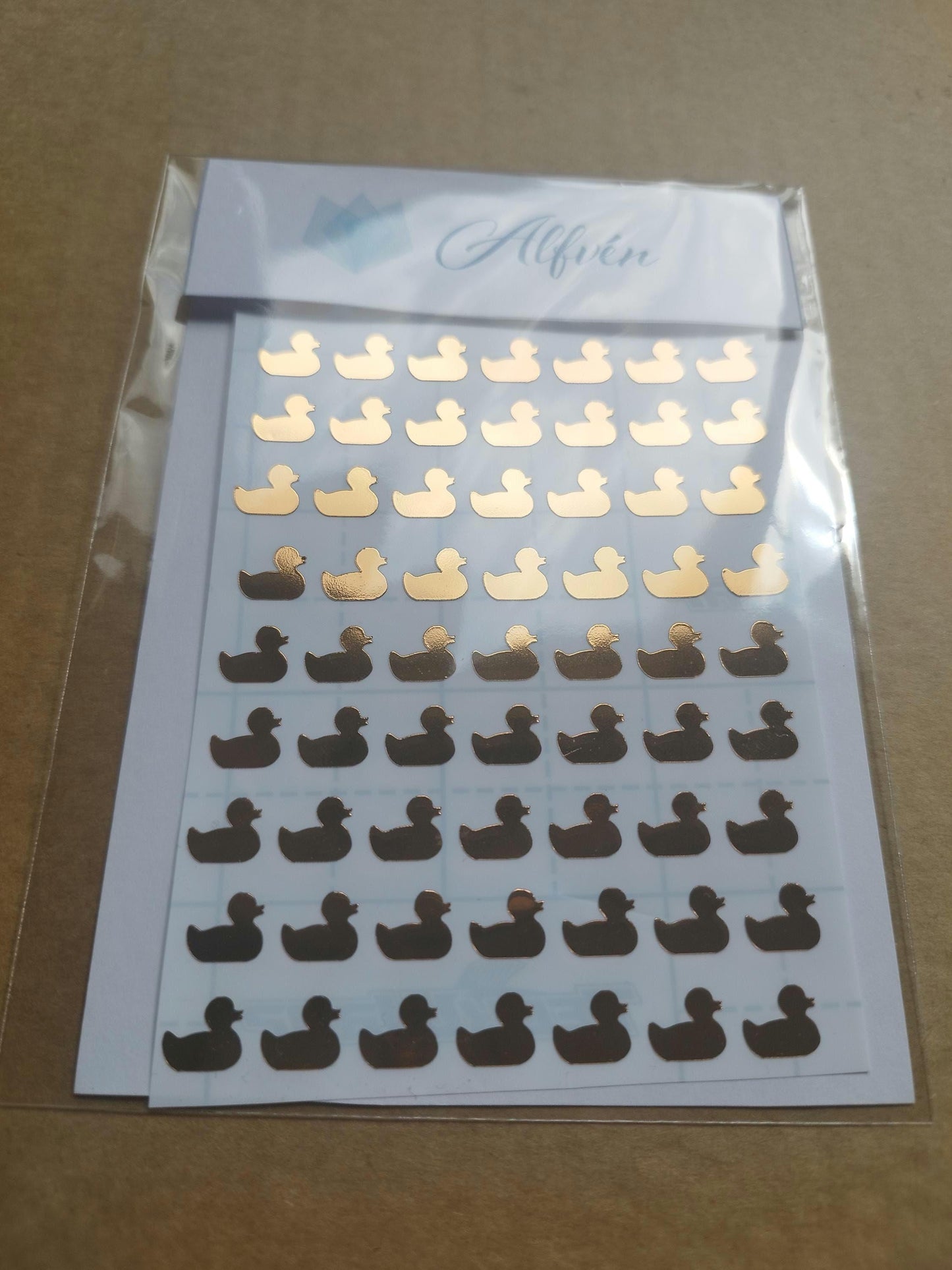 Golden Rubber Duck Stickers