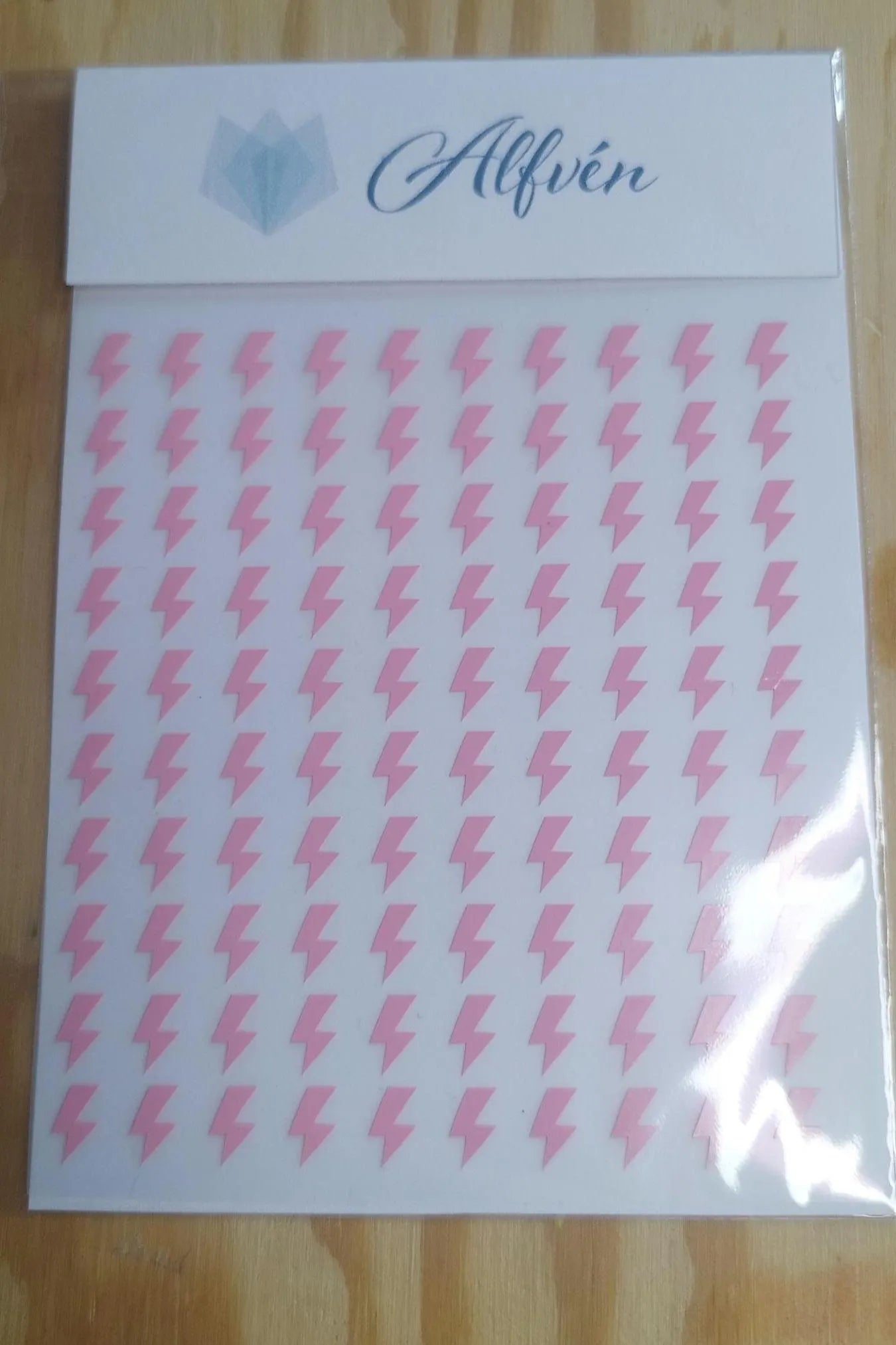 100 Lightning Stickers - Holographic, Gold, Pink