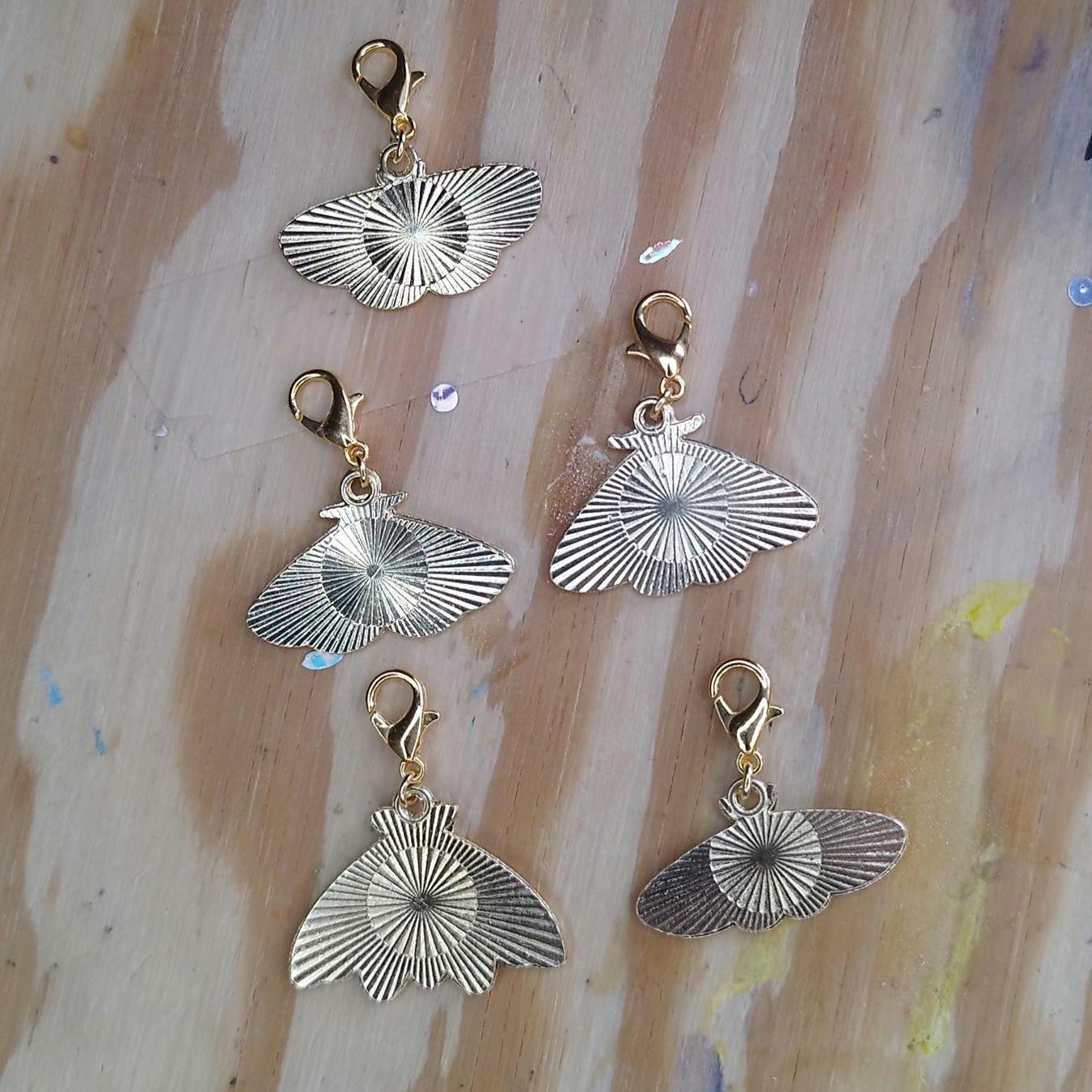 Set of Moth Stitch Markers