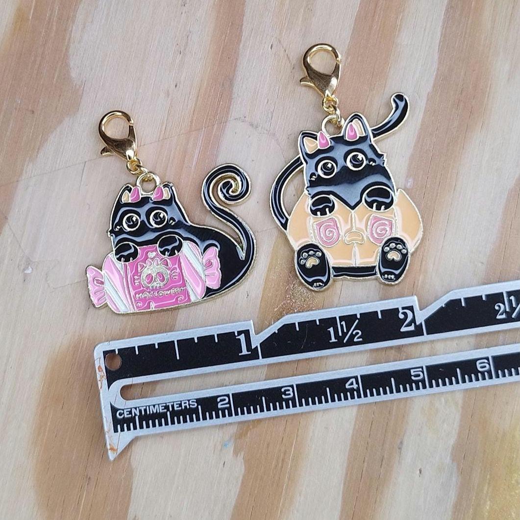 Halloween Candy Cat Stitch Markers