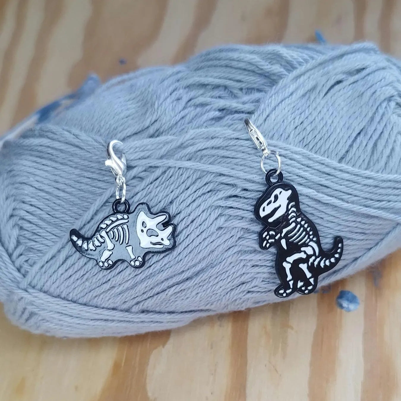 Dinosaur Skeleton Stitch Markers