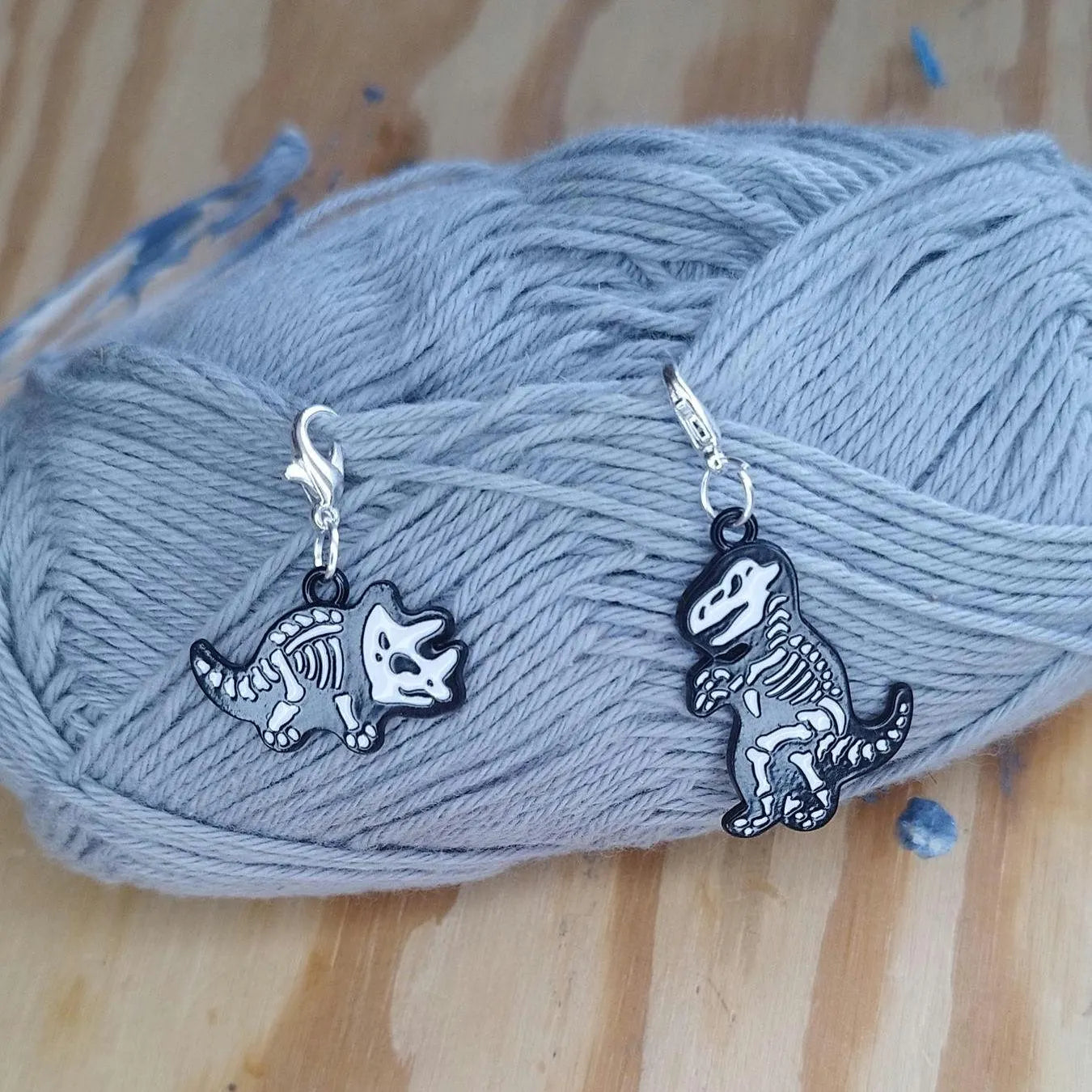 Dinosaur Skeleton Stitch Markers