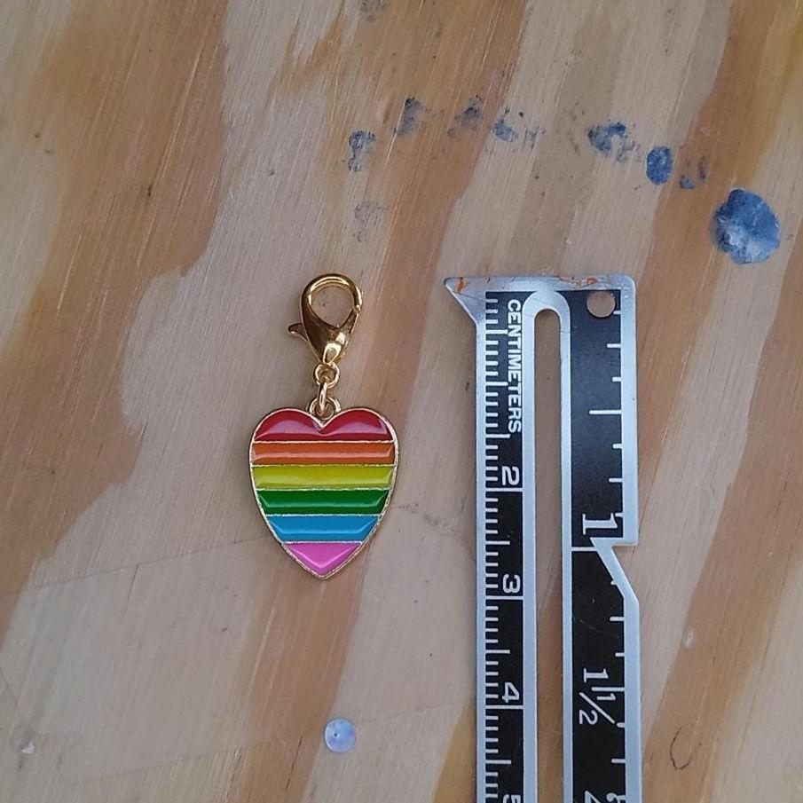 Pride Heart Stitch Marker Set