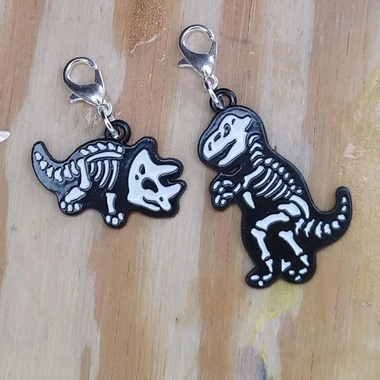 Dinosaur Skeleton Stitch Markers