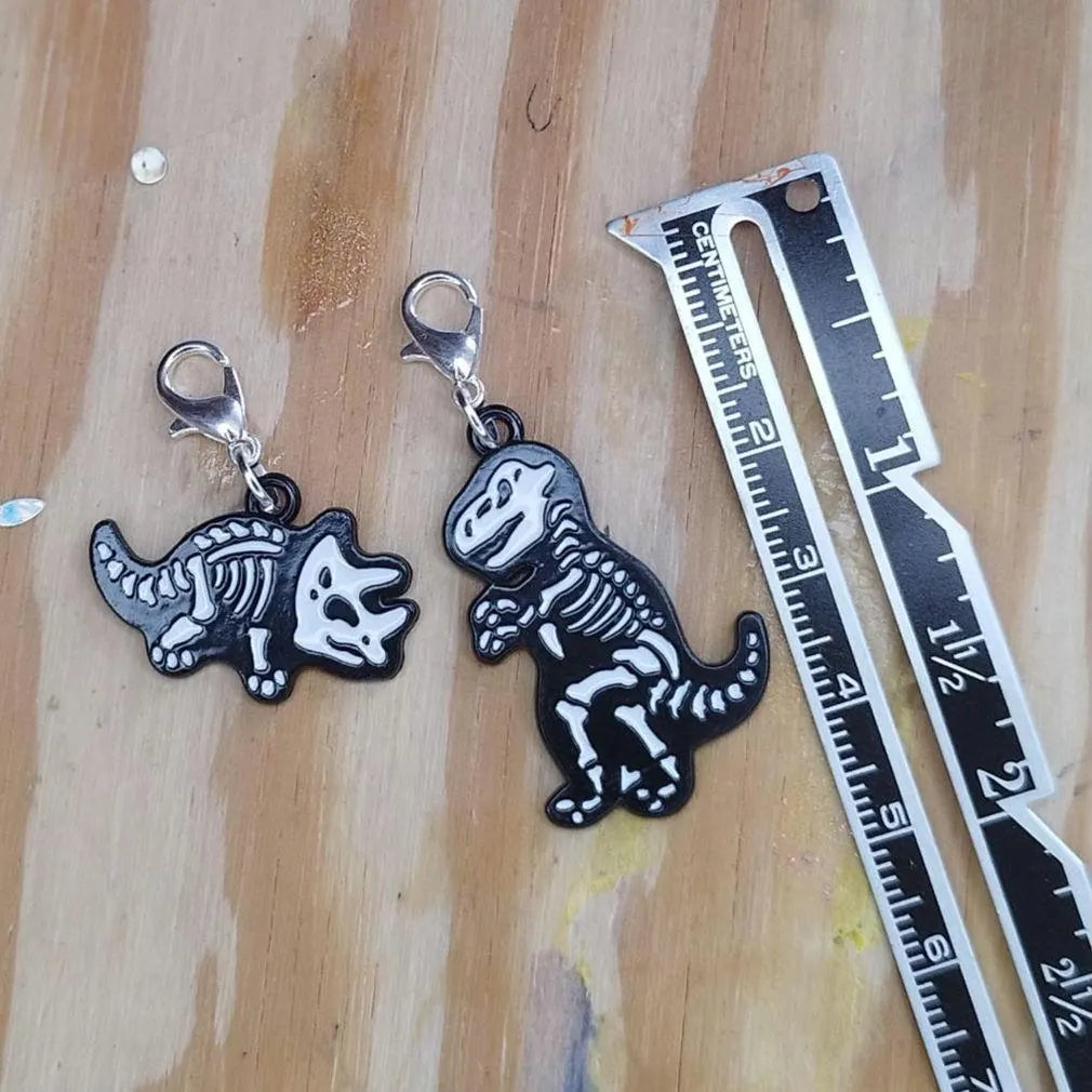 Dinosaur Skeleton Stitch Markers