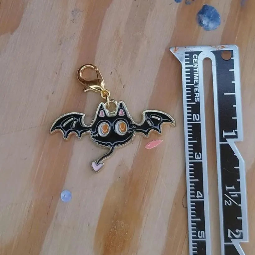 Black Bat Stitch Marker