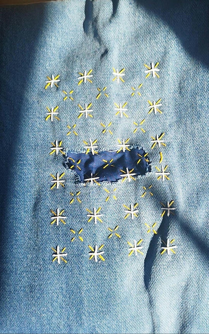 Washable Sashiko Transfers