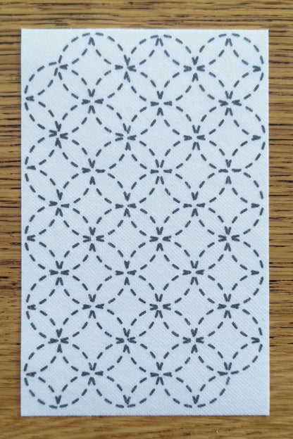 Sashiko Transfers | Removable Visible Mending Transfers | Washable Transfers